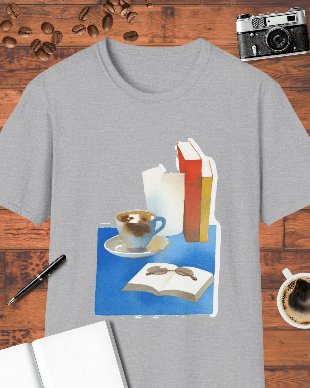 Coffee & Books Aesthetic T-Shirt
