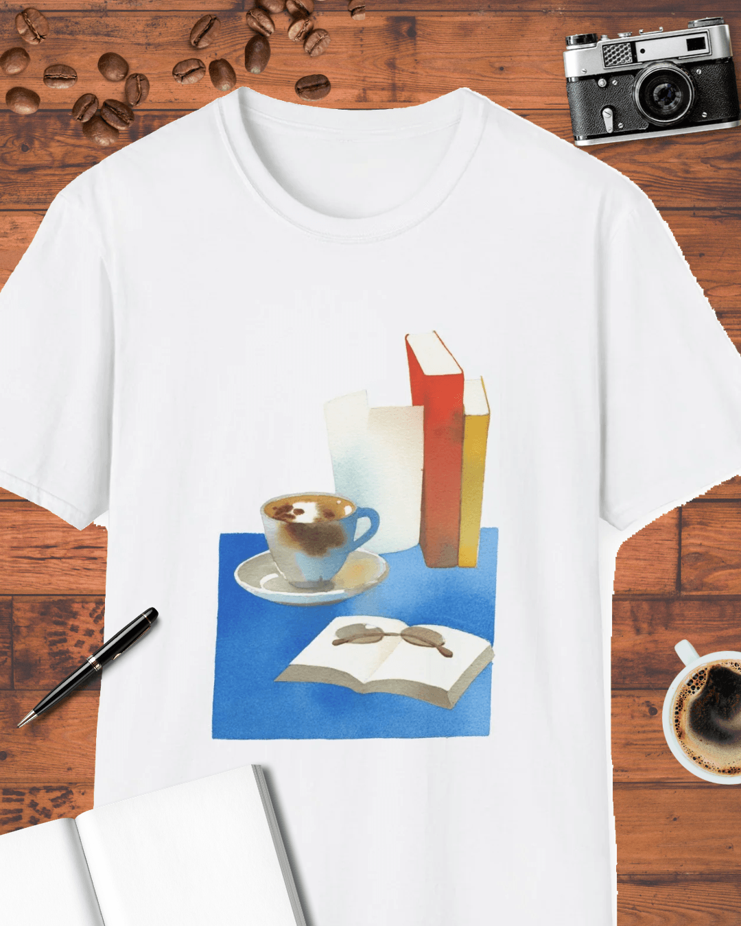 Coffee & Books Aesthetic T-Shirt