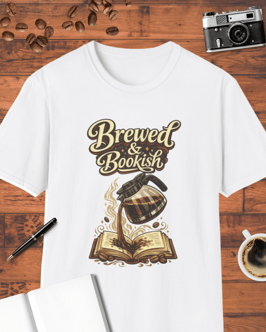 Brewed and Bookish T-Shirt
