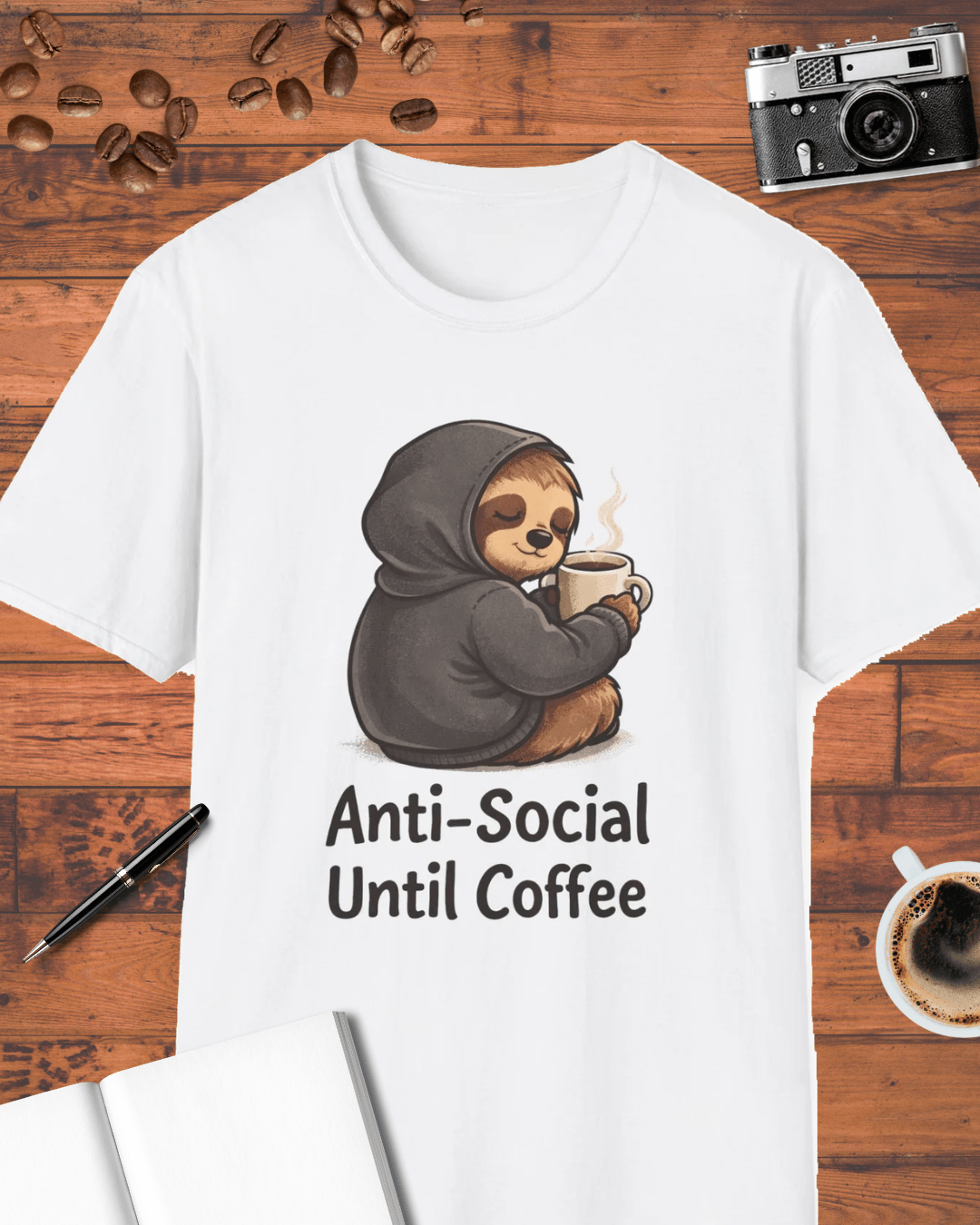Anti-Social Until Coffee T-Shirt