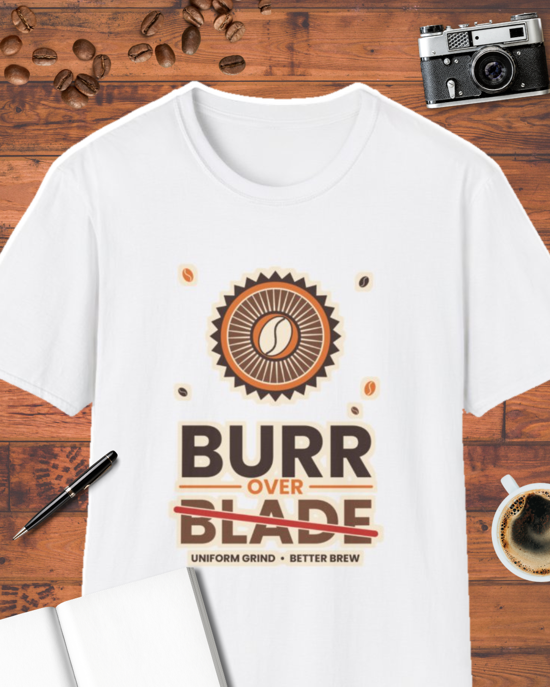 Burr Over Blade Coffee T-Shirt