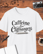 Caffeine and Cliffhangers T-Shirt