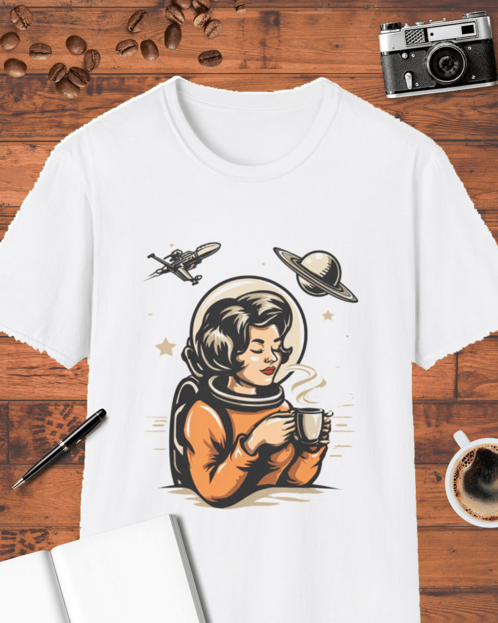 Space Coffee Astronaut T-Shirt