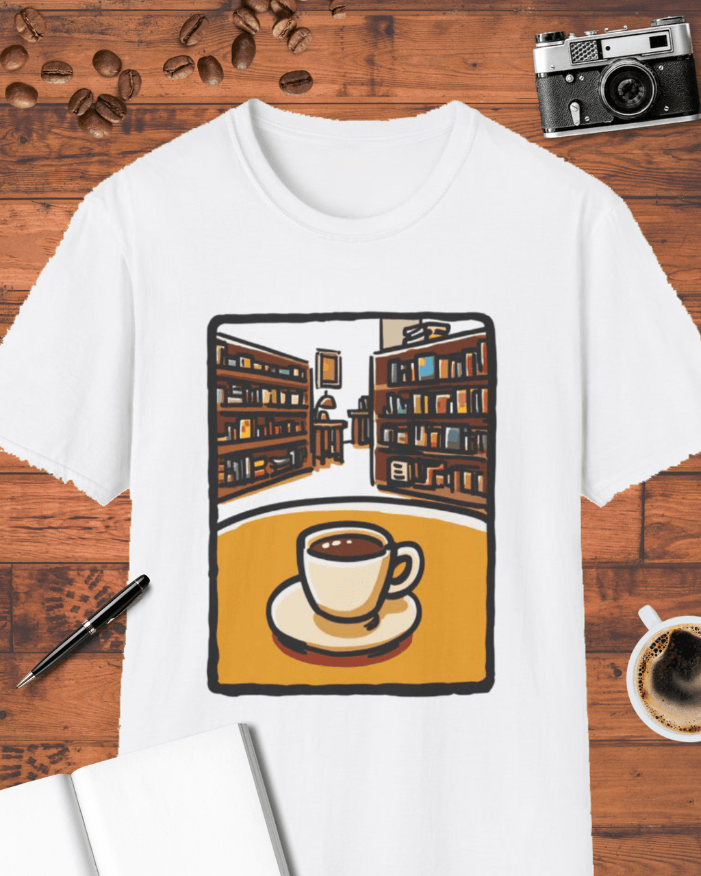 Coffee in the Library T-Shirt