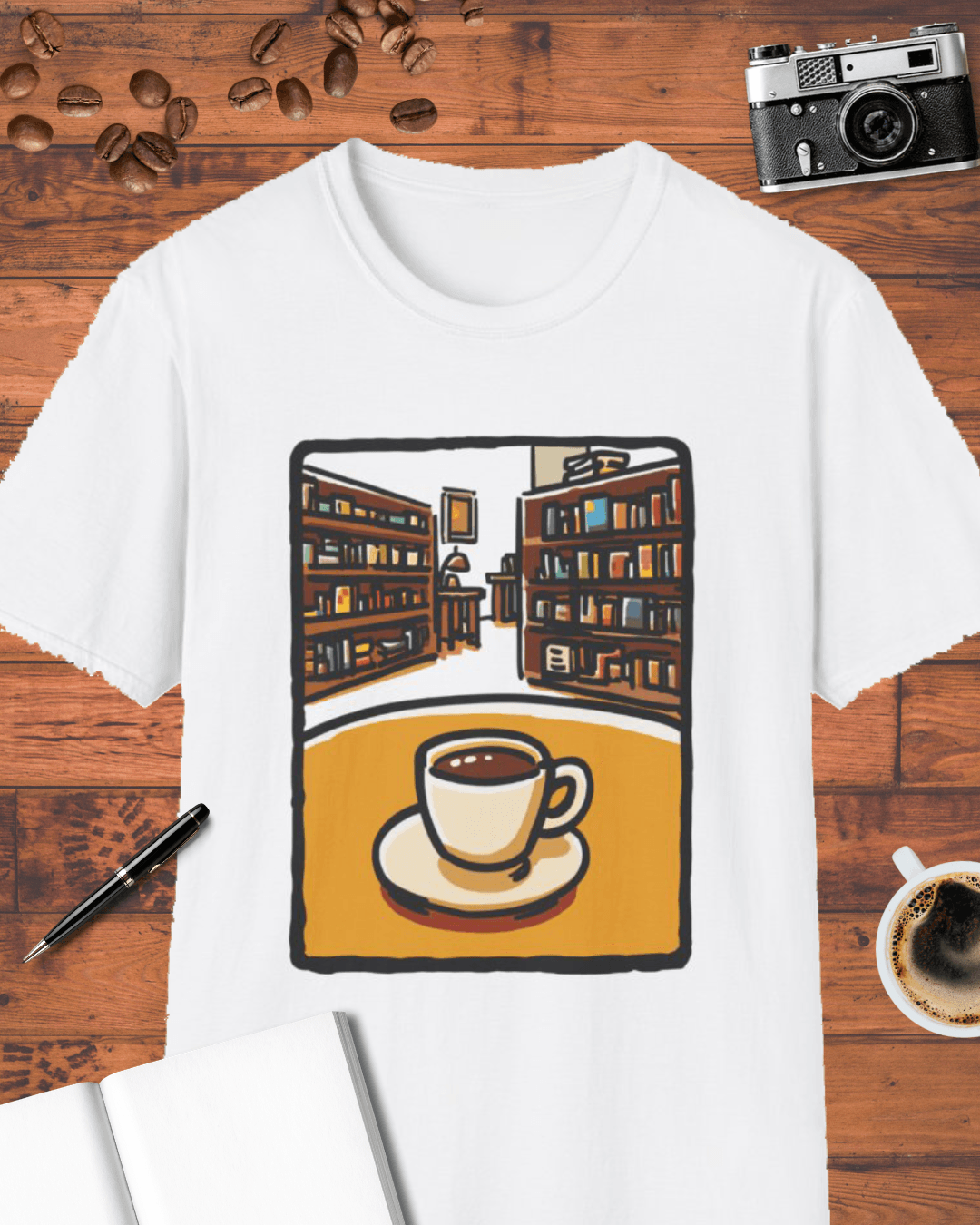Coffee in the Library T-Shirt
