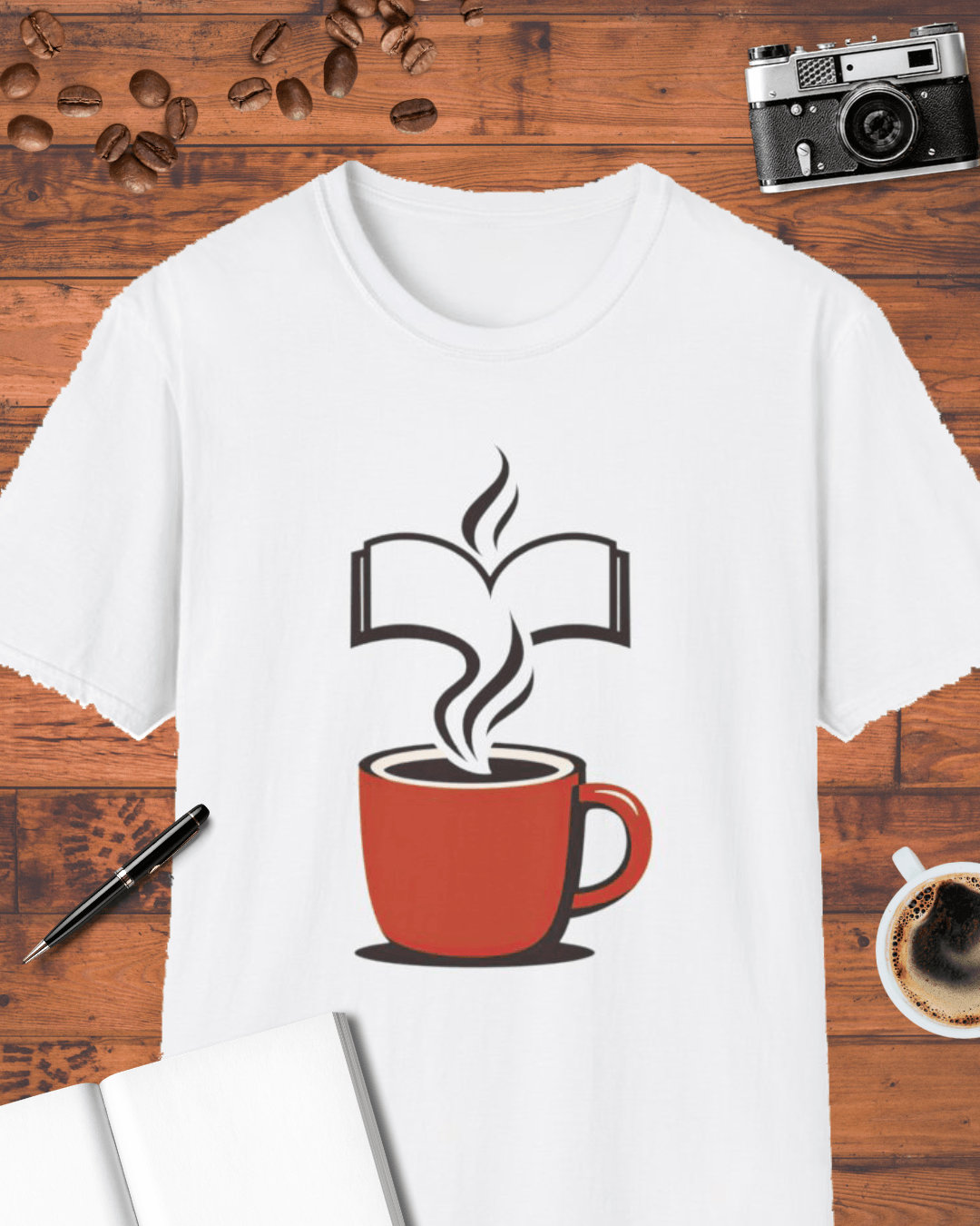 Line Art Coffee Cup T-Shirt