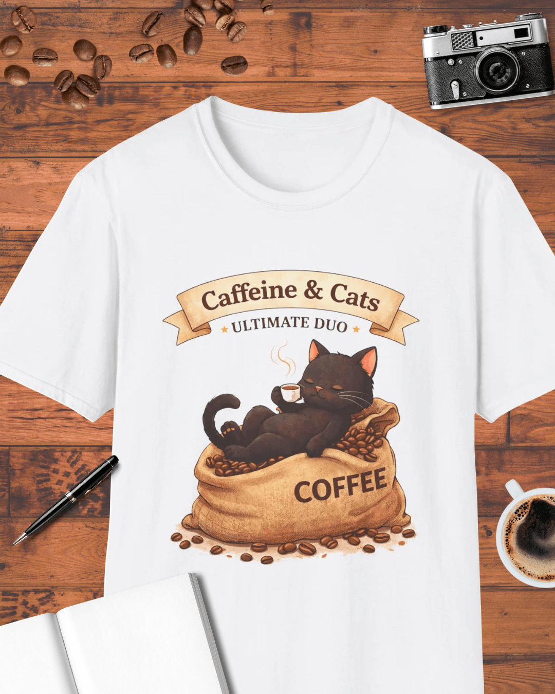 Caffeine & Cats T-Shirt