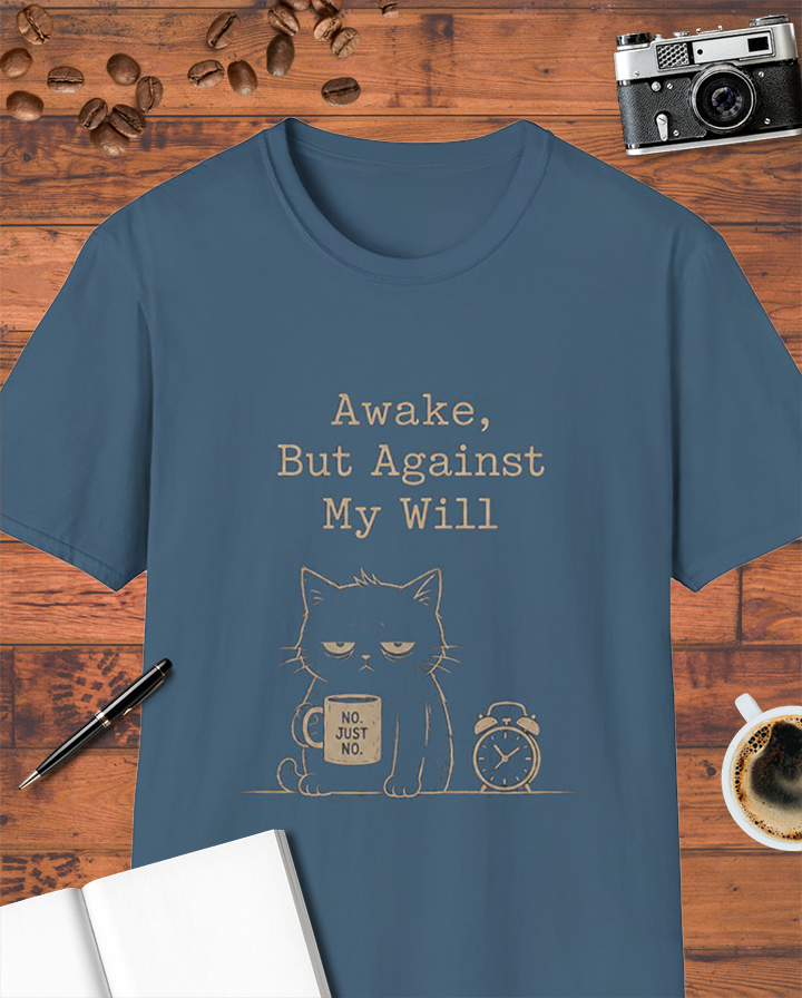 Awake, But Against My Will Cat T-Shirt