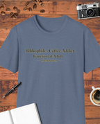 Bibliophile. Coffee Addict. Functional Adult (Debatable.) T-Shirt