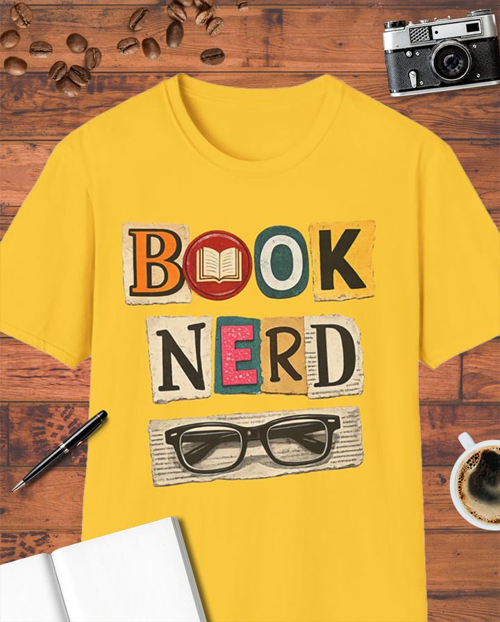 Book Nerd Glasses T-Shirt