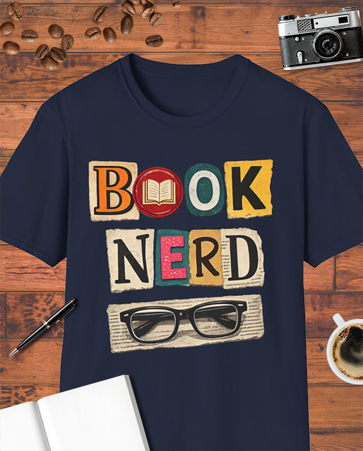Book Nerd Glasses T-Shirt