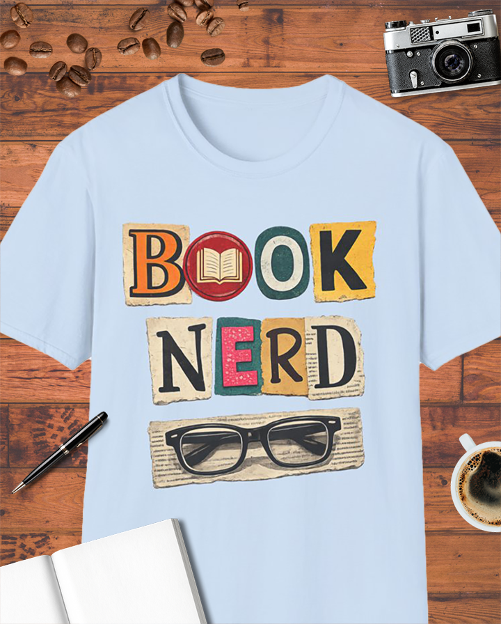 Book Nerd Glasses T-Shirt