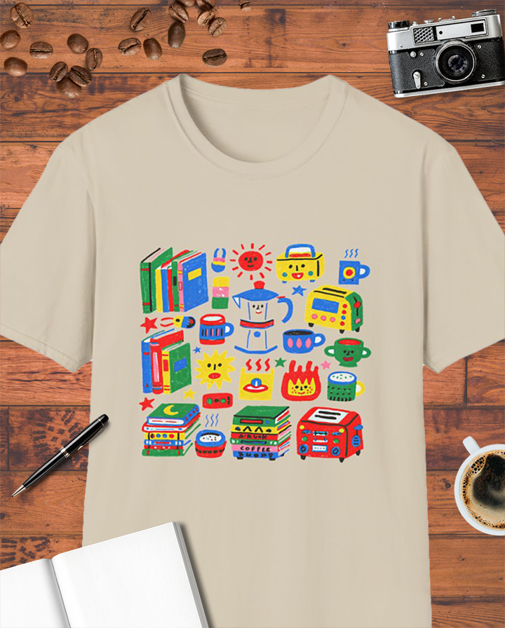 Books & Coffee Shops T-Shirt