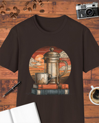 Books & French Press T-Shirt
