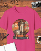 Books & French Press T-Shirt
