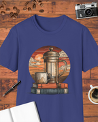 Books & French Press T-Shirt