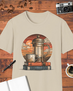Books & French Press T-Shirt