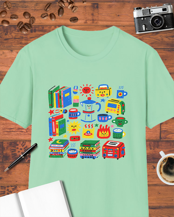 Books & Coffee Shops T-Shirt