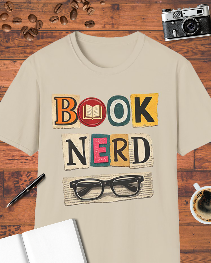 Book Nerd Glasses T-Shirt