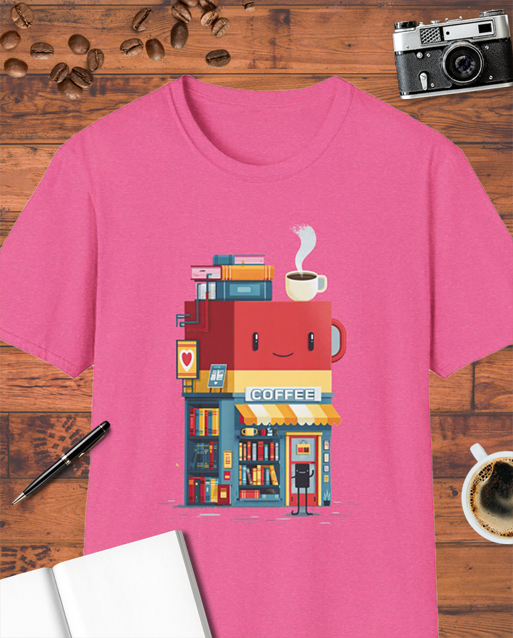 Bookstore Coffee Shop T-Shirt