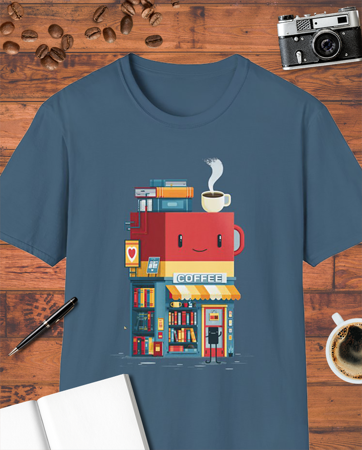 Bookstore Coffee Shop T-Shirt