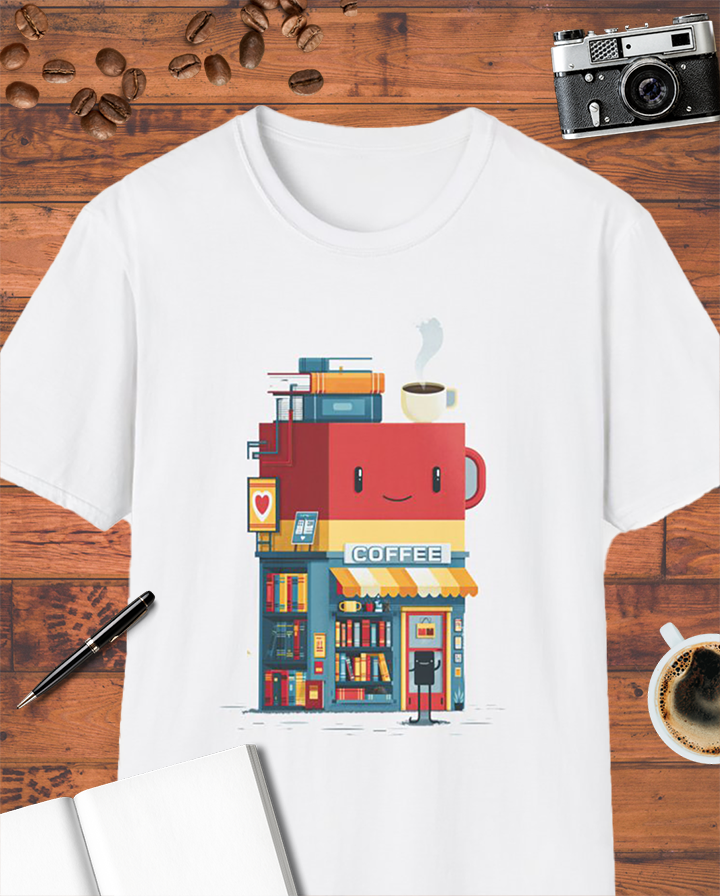 Bookstore Coffee Shop T-Shirt