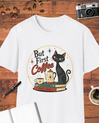 But First Coffee Atomic Cat T-Shirt