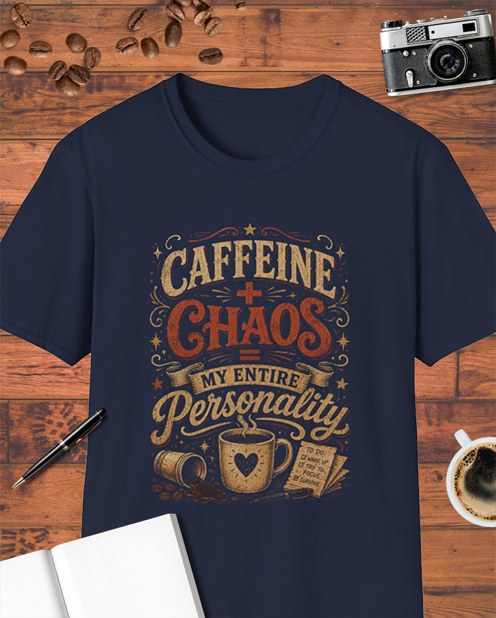 Caffeine + Chaos My Entire Personality T-Shirt