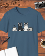 Cats, Coffee & Books T-Shirt