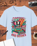 Coffee and Books Moka Pot T-Shirt