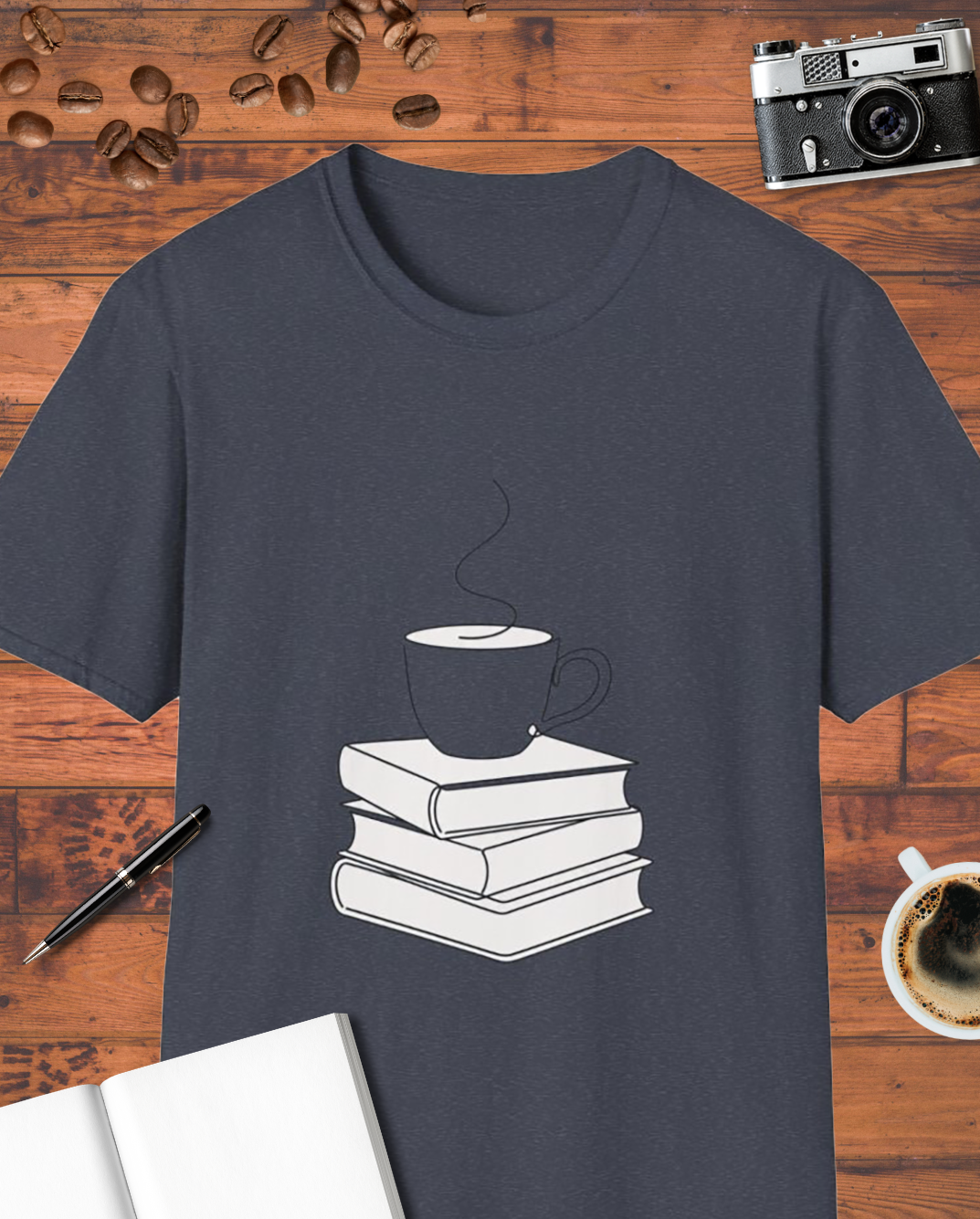 Coffee and Books Simple T-Shirt