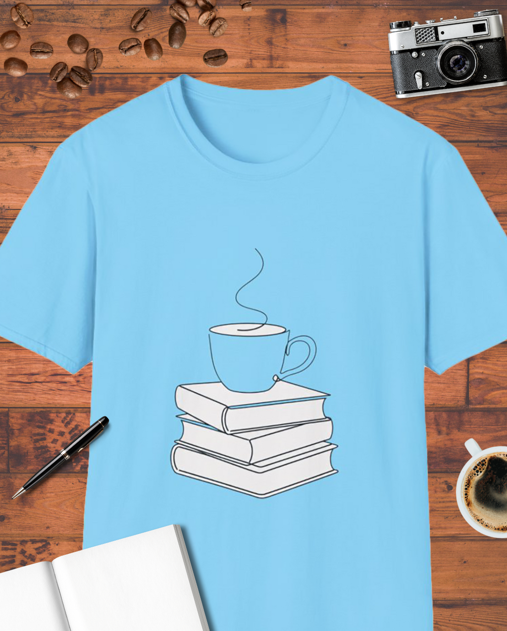 Coffee and Books Simple T-Shirt