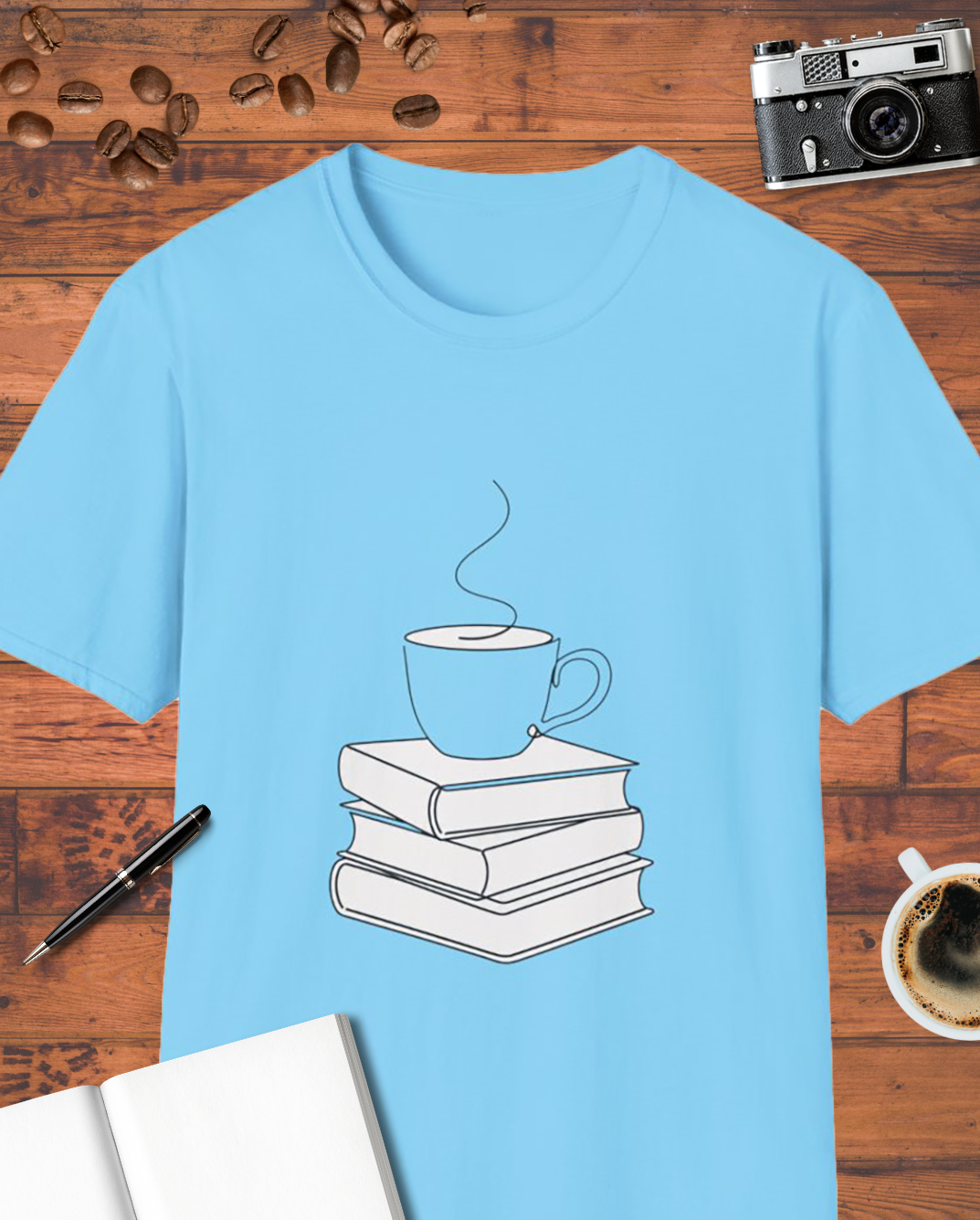 Coffee and Books Simple T-Shirt