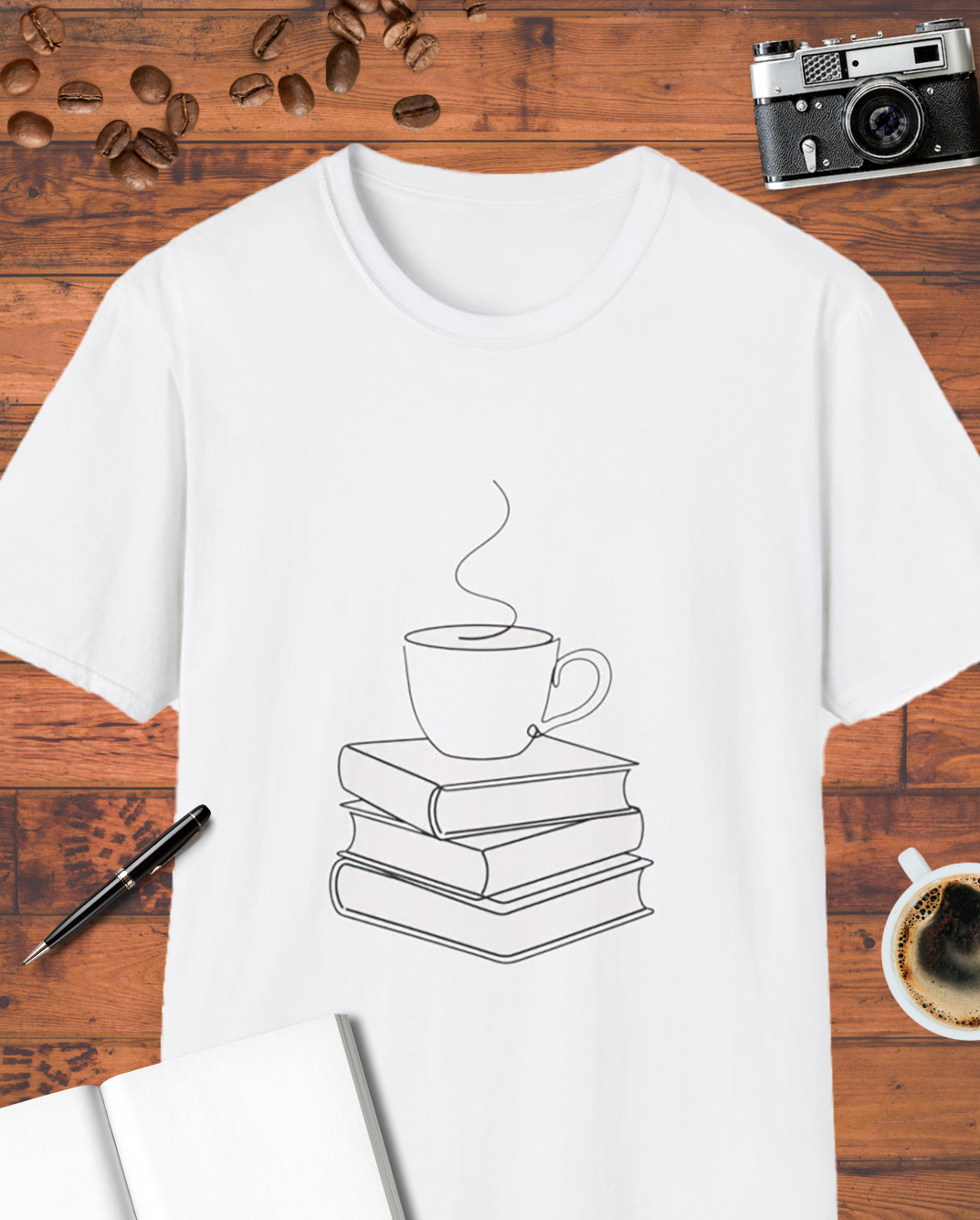 Coffee and Books Simple T-Shirt