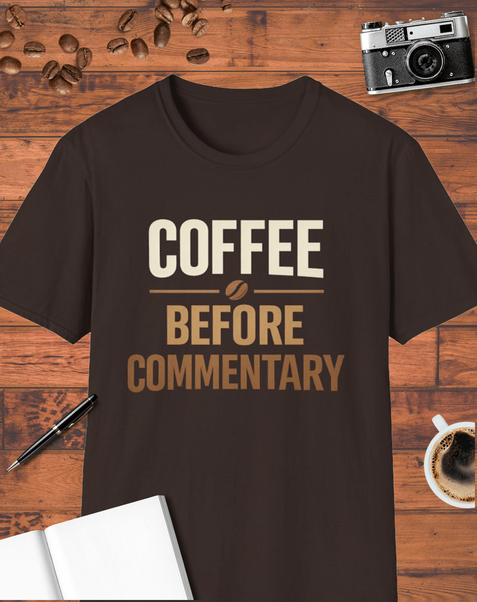 Coffee Before Commentary T-Shirt