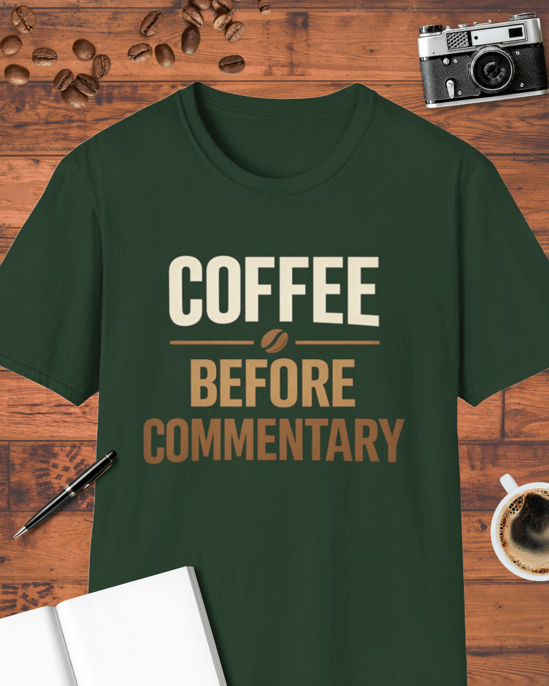 Coffee Before Commentary T-Shirt