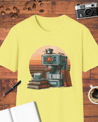 Coffee Machine and Books T-Shirt