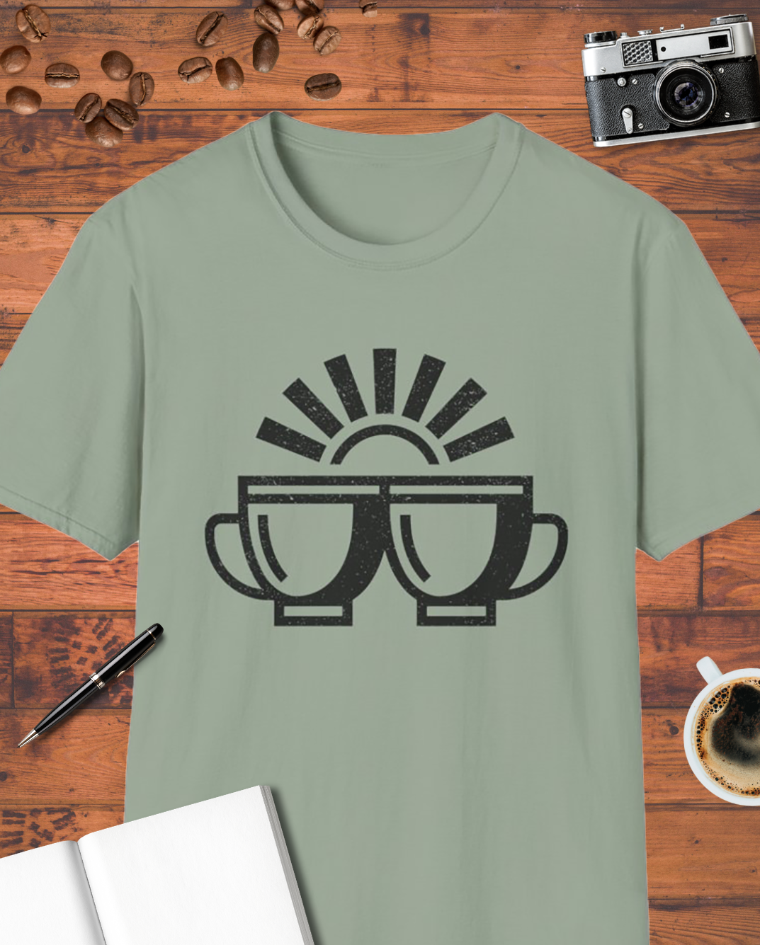 Coffee Cup Sunrise T-Shirt