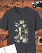 Coffee RPG Dice Gamer Moka Pot T-Shirt