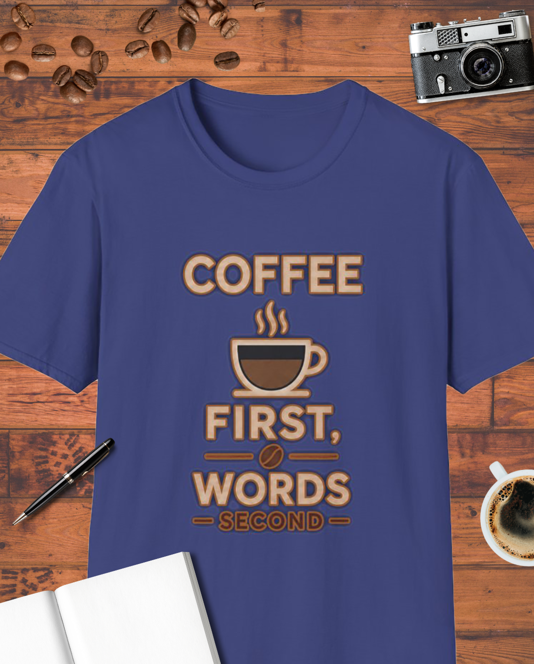 Coffee First, Words Second Graphic T-Shirt