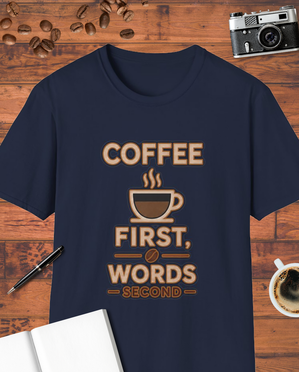Coffee First, Words Second Graphic T-Shirt