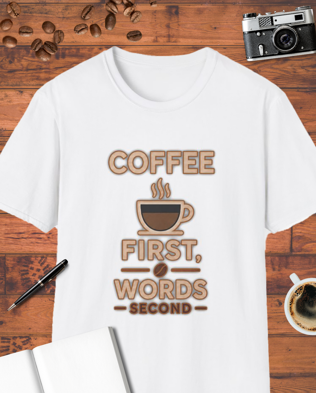 Coffee First, Words Second Graphic T-Shirt