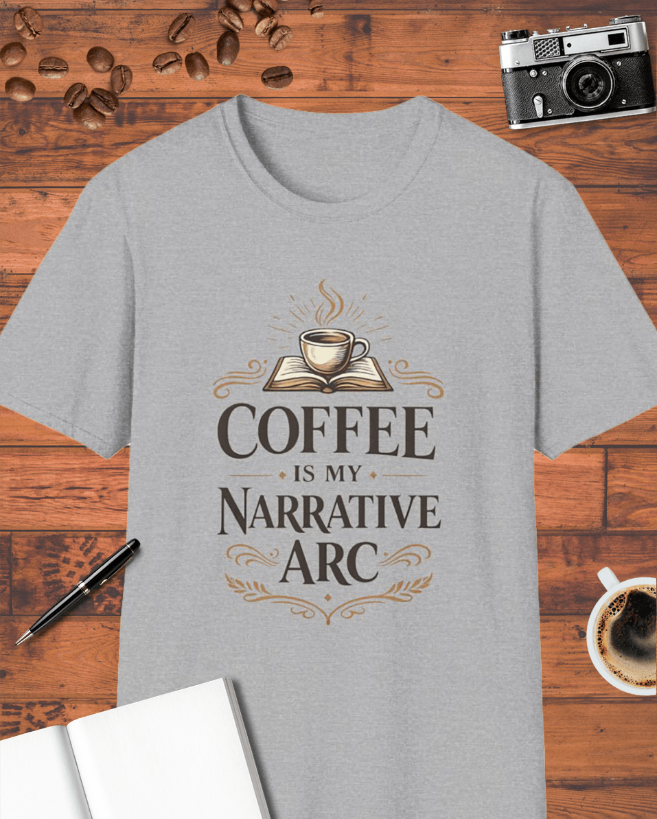 Coffee Is My Narrative Arc T-Shirt