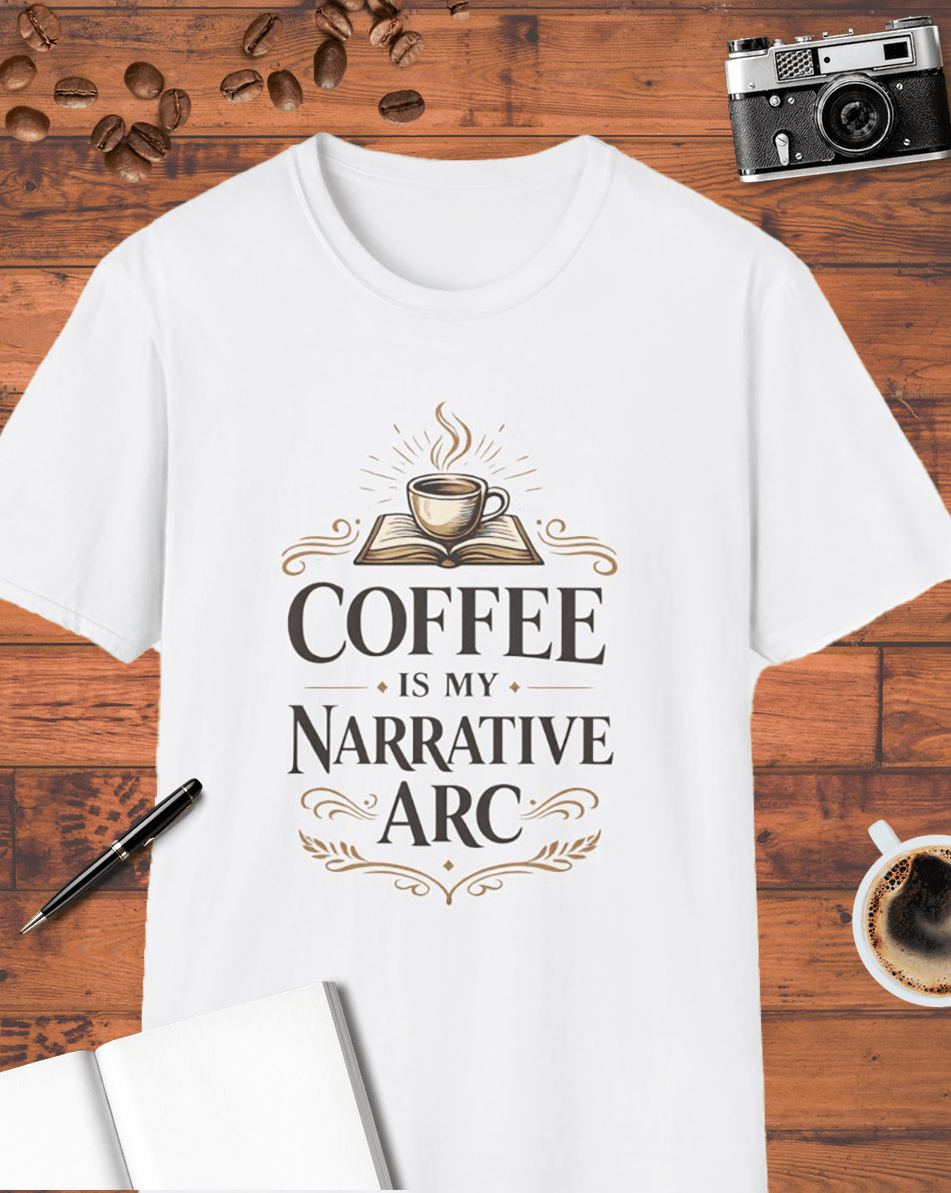 Coffee Is My Narrative Arc T-Shirt