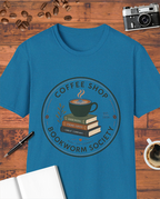 Coffee Shop Bookworm Society T-Shirt