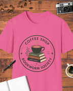 Coffee Shop Bookworm Society T-Shirt