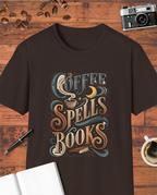 Coffee Spells Books T-Shirt