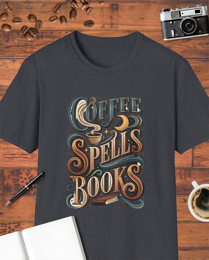 Coffee Spells Books T-Shirt