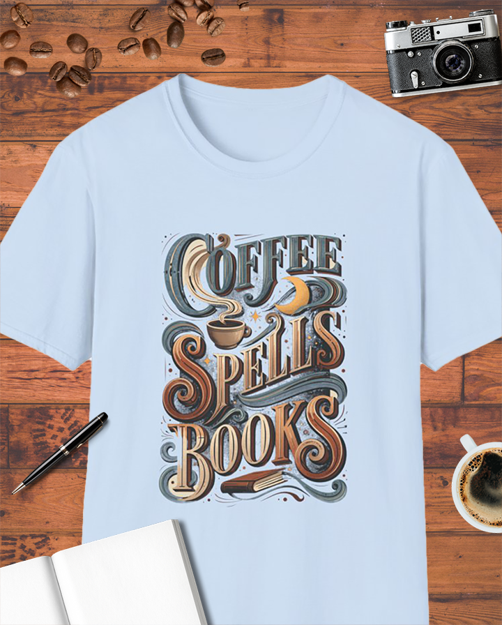 Coffee Spells Books T-Shirt