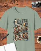 Coffee Spells Books T-Shirt